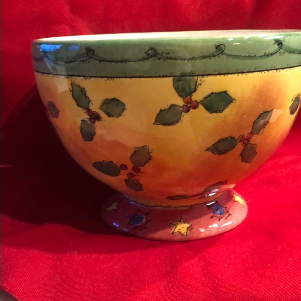 Festive Holly Bowl by Sango